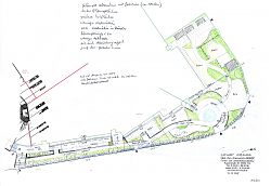 Entwurf Ausstellungsfläche Gartenbereich