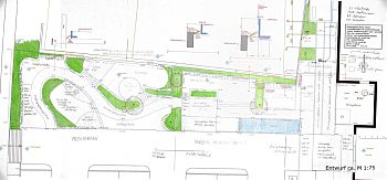 Entwurf Mustergarten für Baustoffe Planung