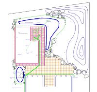 Technik-Plan in CAD f�r den Badeteich
