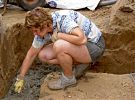 Eigent�merin bei der Fundamenterstellung