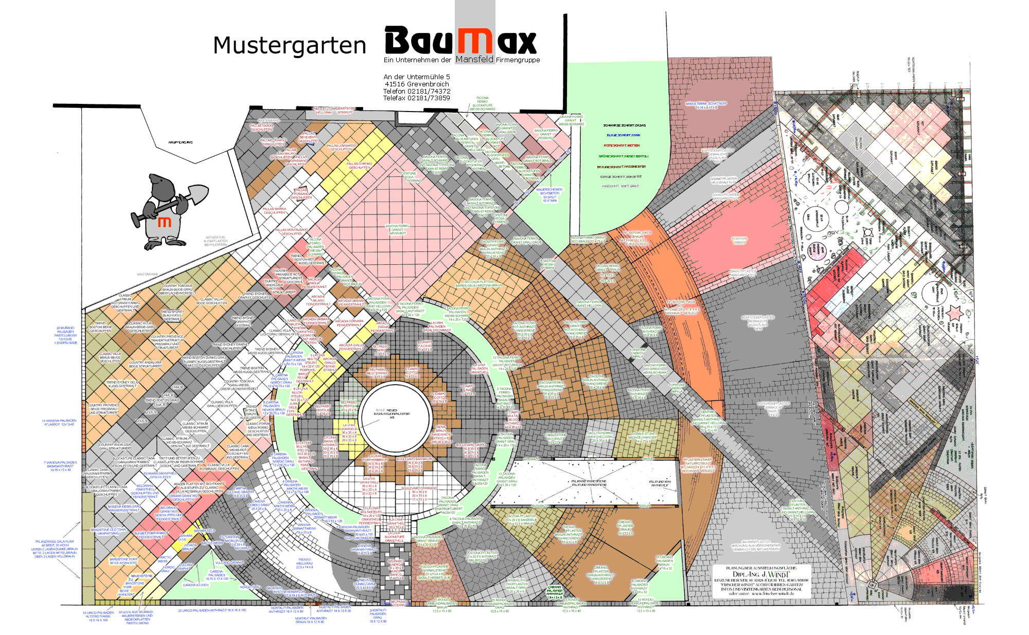 Ausf�hrungs-Plan Mustergarten