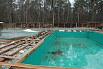 Grundger�st f�r den Holzsteg