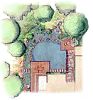 Gartenplanung f�r einen Schwimmteich
