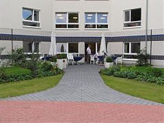 Gemeinschaftsau&szlig;enbereich im Seniorenpark
