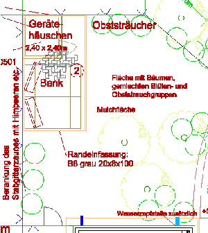 Ruhebereich im Schulhof