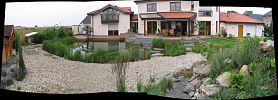 Panorama mediterraner Schwimmteich