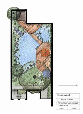 Schwimmteich - Entwurfsplanung