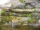 Wasserfall mit Sandsteinblöcken