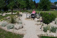 Terrasse im Steingarten