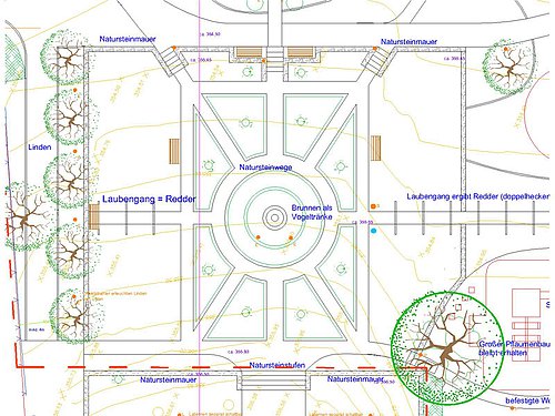 Plan Klassischer Garten