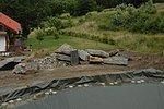 Ruhr-Sandstein-Brocken zur Gestaltung für die Gartenteich-Gestaltung