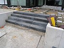 Blockstufen aus Beton anthrazit