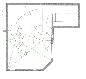 Absteckplan für den kleinen Garten