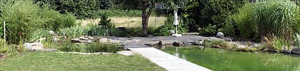 2. Terrasse am Teich